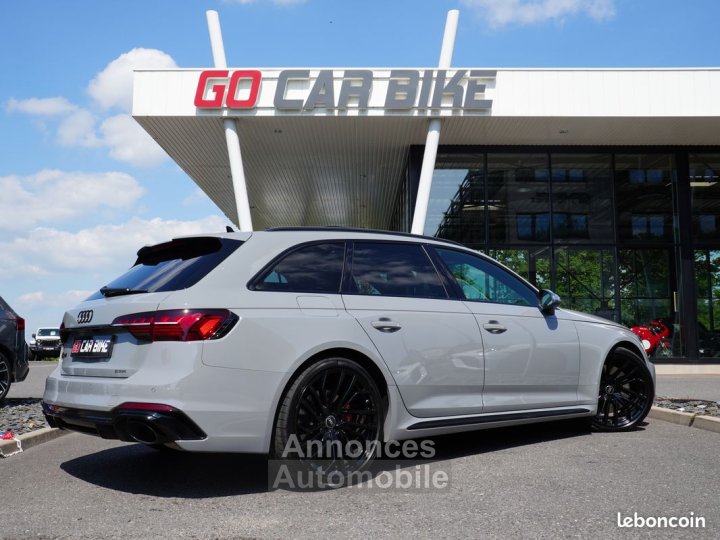Audi RS4 AVANT V6 TFSI 450 ch Nardo Garantie 6 ans Toit ouvrant panoramique Bang&Olufsen Echappement sport Carplay Sièges RS chauffants LED 20P 979-moiss - 3