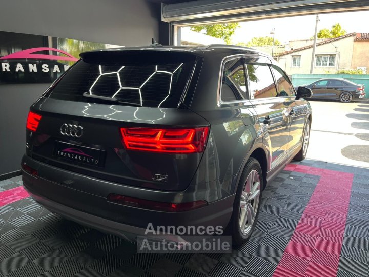 Audi Q7 30 V6 TDI Clean Diesel 218 Tiptronic 8 Quattro 7pl S line CHAINE / FRANÇAISE / SUIVI / VIRTUAL / HAYON ELEC / CAMERA - 6