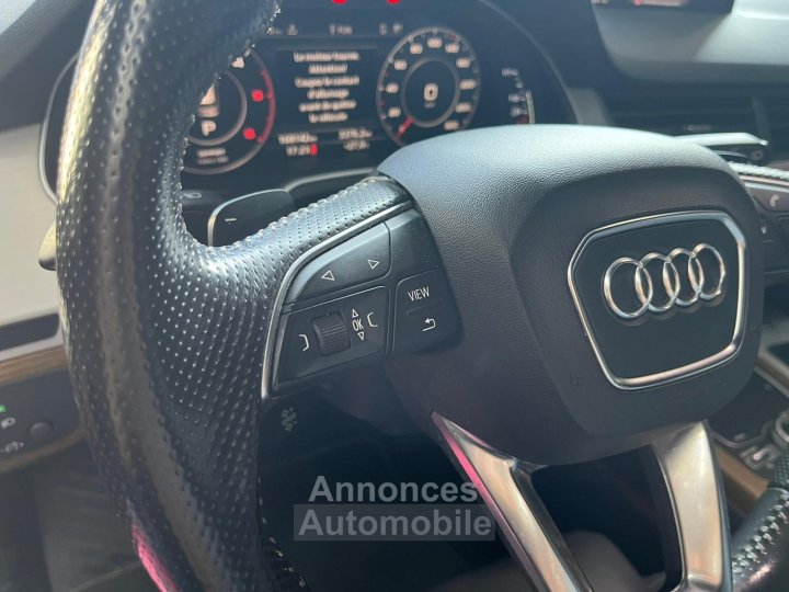 Audi Q7 30 V6 TDI Clean Diesel 218 Tiptronic 8 Quattro 7pl S line CHAINE / FRANÇAISE / SUIVI / VIRTUAL / HAYON ELEC / CAMERA - 28