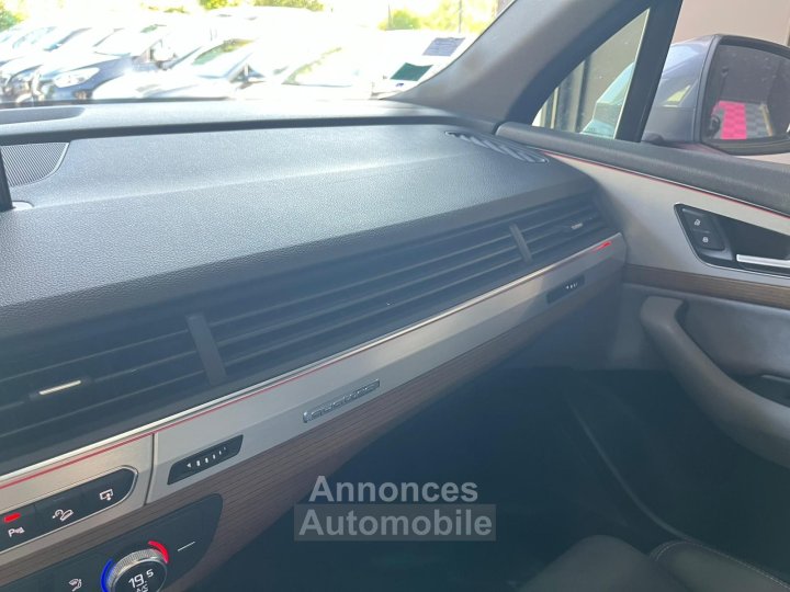 Audi Q7 30 V6 TDI Clean Diesel 218 Tiptronic 8 Quattro 7pl S line CHAINE / FRANÇAISE / SUIVI / VIRTUAL / HAYON ELEC / CAMERA - 33