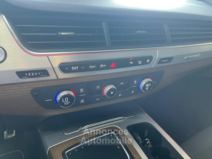 Audi Q7 30 V6 TDI Clean Diesel 218 Tiptronic 8 Quattro 7pl S line CHAINE / FRANÇAISE / SUIVI / VIRTUAL / HAYON ELEC / CAMERA - 36