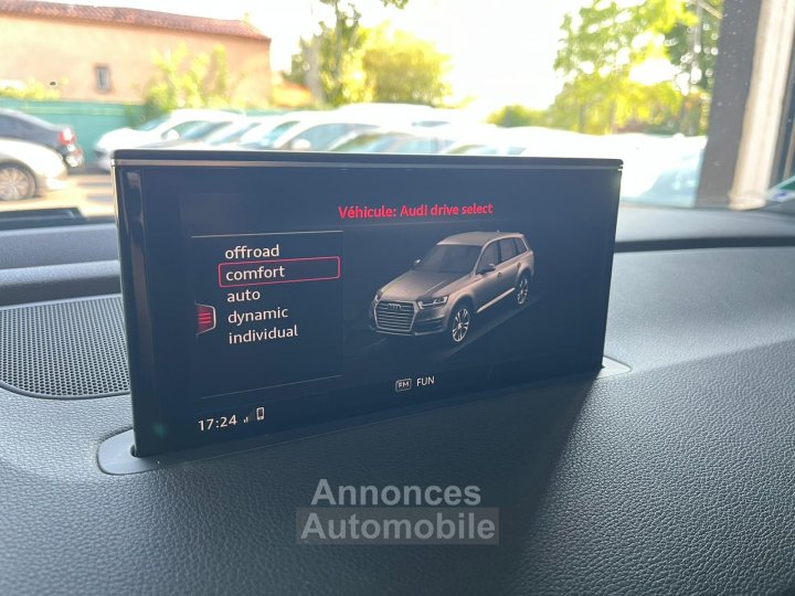 Audi Q7 30 V6 TDI Clean Diesel 218 Tiptronic 8 Quattro 7pl S line CHAINE / FRANÇAISE / SUIVI / VIRTUAL / HAYON ELEC / CAMERA - 39
