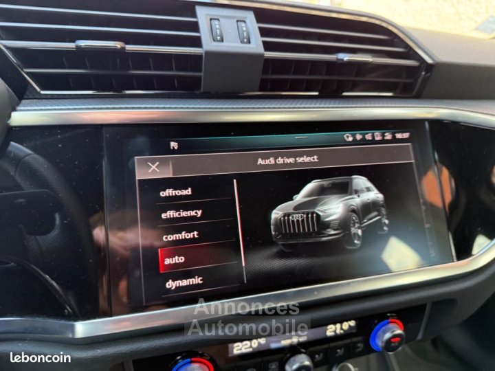Audi Q3 15 35 TFSI 150 S line S-TRONIC PREMIERE MAIN ENTRETIEN CONSTRUCTEUR CARPLAY FAIBLE KIL - 9