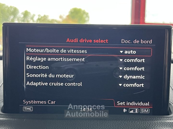 Audi RS3 SPORTBACK 2,5 TFSI 367 S-TRONIC 7 QUATTRO TOIT PANORAMIQUE GPS CAMERA KEYLESS HIFI BANG&OLUFSEN - 9