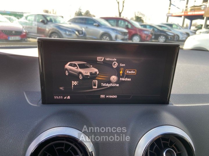 Audi Q2 30 TFSI 110 BV6 S LINE Ext GPS Caméra JA 18" - 22