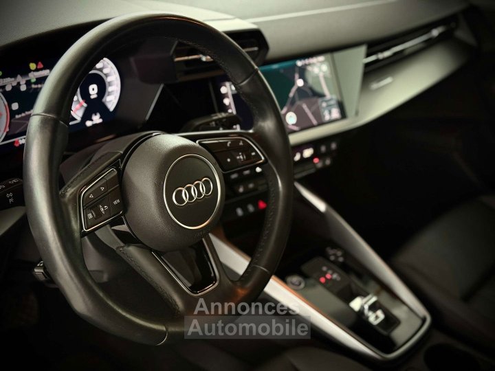 Audi A3 Sportback 10TFSI SPORT-COCKPIT-CUIR-CARPLAY-PDC - 12
