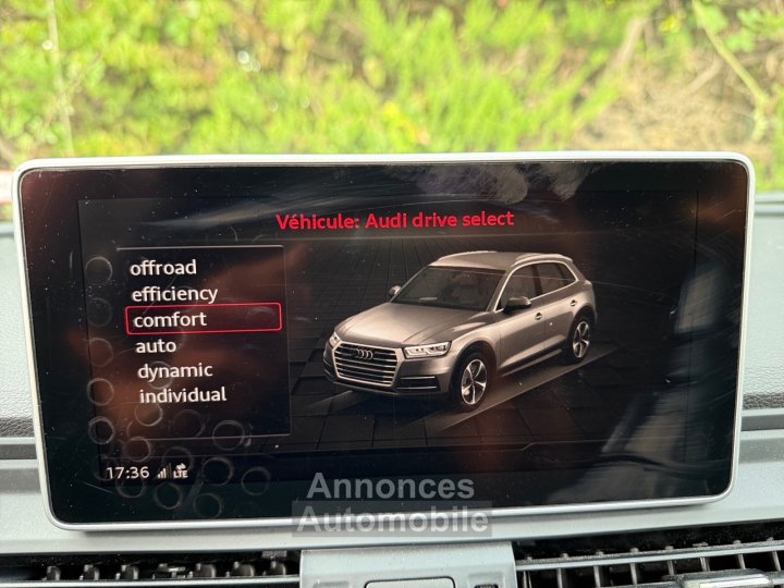 Audi Q5 20 TDI 163 S tronic 7 Quattro Design Luxe / HAYON ELECTRIQUE / TOIT OUVRANT PANORAMIQUE / DRIVE SELECT / GARANTIE 12 MOIS - 16