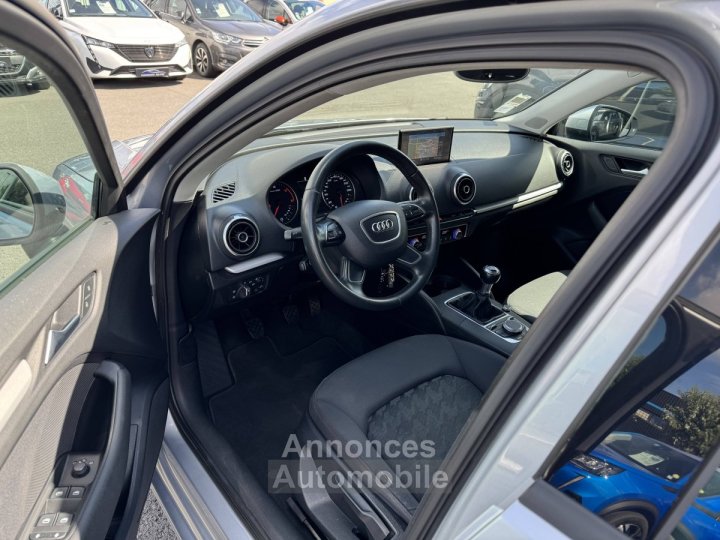 Audi A3 Sportback 16 TDI 110 GPS TEL CLIM REGULATEUR - 8