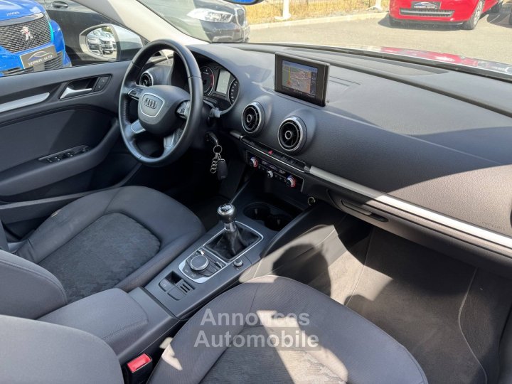 Audi A3 Sportback 16 TDI 110 GPS TEL CLIM REGULATEUR - 10