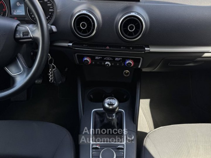 Audi A3 Sportback 16 TDI 110 GPS TEL CLIM REGULATEUR - 11