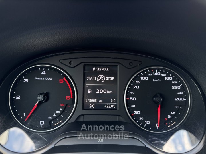 Audi A3 Sportback 16 TDI 110 GPS TEL CLIM REGULATEUR - 14