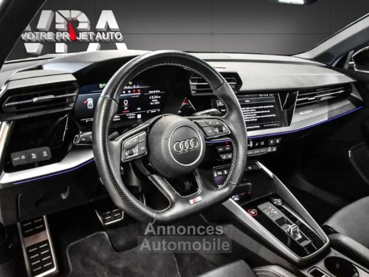 Audi S3  · 20 TFSI · 306 ch · Technik · Quattro · Nardo Grey ·  Virtual Cockpit - 7