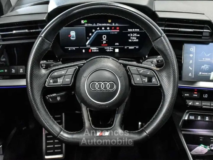 Audi S3  · 20 TFSI · 306 ch · Technik · Quattro · Nardo Grey ·  Virtual Cockpit - 8