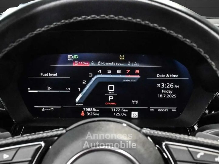 Audi S3  · 20 TFSI · 306 ch · Technik · Quattro · Nardo Grey ·  Virtual Cockpit - 11