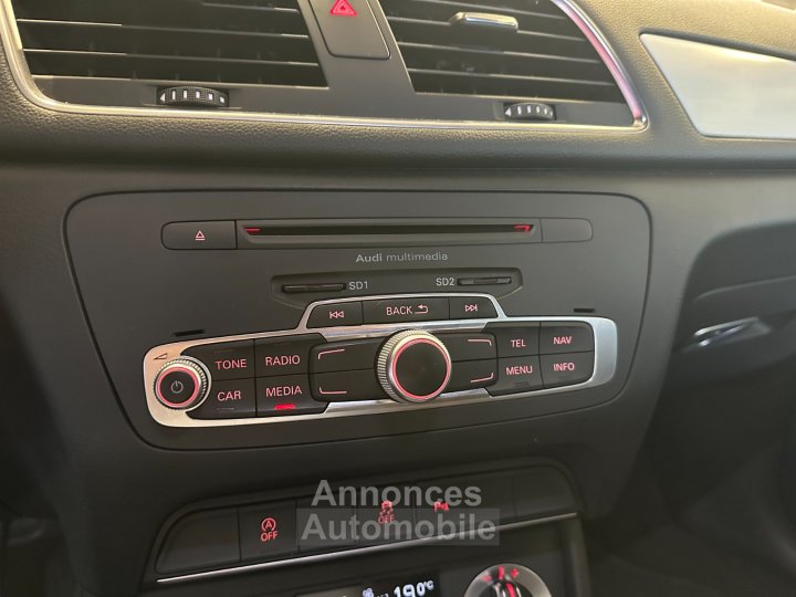 Audi Q3 20 TDI 140ch - Finition S line - Audio BOSE - Distribution Réalisé - Gtie 3 mois - 18