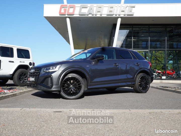 Audi Q2 S-Line 35 TFSI 150CH S-Tronic Garantie 6 ans Pack black Hayon électrique Sièges chauffants Feux LED GPS Apple Car Play Park assist 19P 409-mois - 1