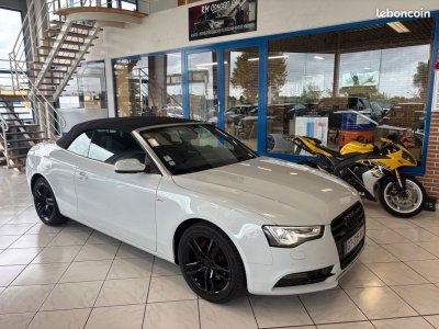 Audi A5 Cabriolet 30 V6 TDI S TRONIC QUATTRO 245CH LINE LED-GPS-CUIR ELECT-JANTES 18-ATTACHE REMORQUE   - 3