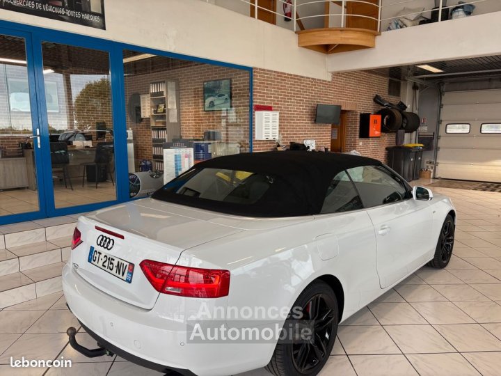 Audi A5 Cabriolet 30 V6 TDI S TRONIC QUATTRO 245CH LINE LED-GPS-CUIR ELECT-JANTES 18-ATTACHE REMORQUE - 5