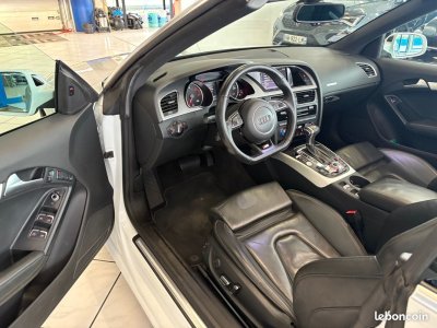 Audi A5 Cabriolet 30 V6 TDI S TRONIC QUATTRO 245CH LINE LED-GPS-CUIR ELECT-JANTES 18-ATTACHE REMORQUE   - 6