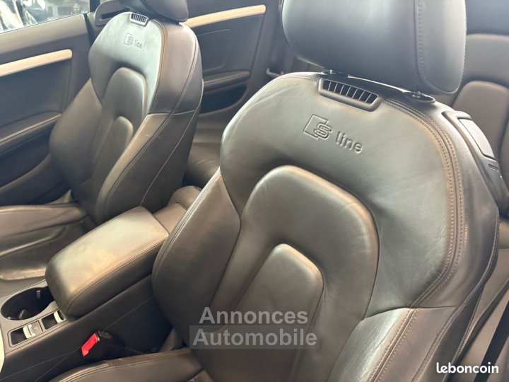 Audi A5 Cabriolet 30 V6 TDI S TRONIC QUATTRO 245CH LINE LED-GPS-CUIR ELECT-JANTES 18-ATTACHE REMORQUE - 8