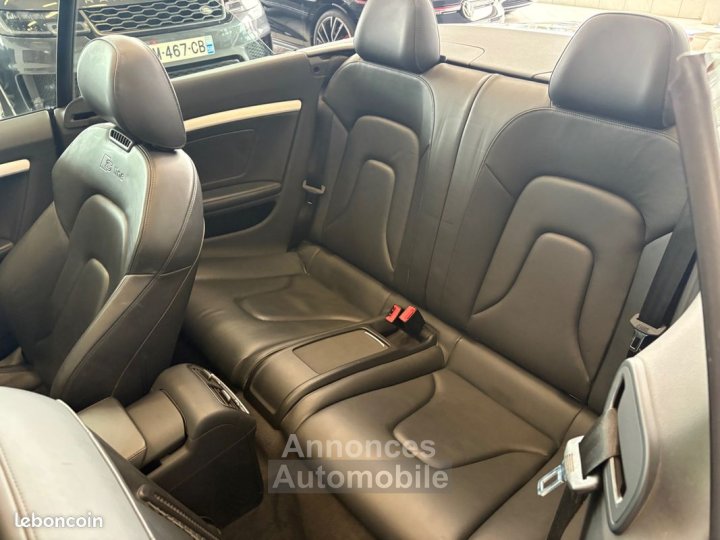 Audi A5 Cabriolet 30 V6 TDI S TRONIC QUATTRO 245CH LINE LED-GPS-CUIR ELECT-JANTES 18-ATTACHE REMORQUE - 9