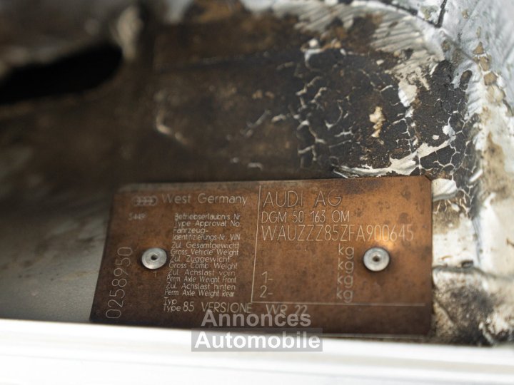 Audi Quattro 1985 AUDI QUATTRO - 11