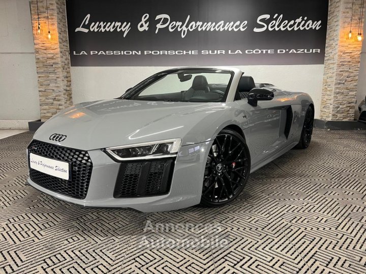 Audi R8 Spyder 52 V10 S-tronic RWS 1 OF 999 - Gris Nardo - 38000Km - 1