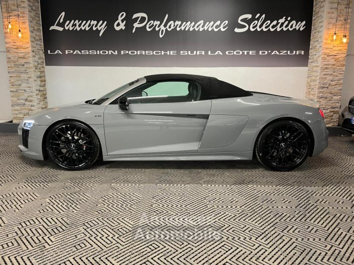 Audi R8 Spyder 52 V10 S-tronic RWS 1 OF 999 - Gris Nardo - 38000Km - 3