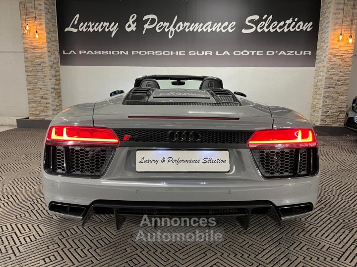 Audi R8 Spyder 52 V10 S-tronic RWS 1 OF 999 - Gris Nardo - 38000Km - 5