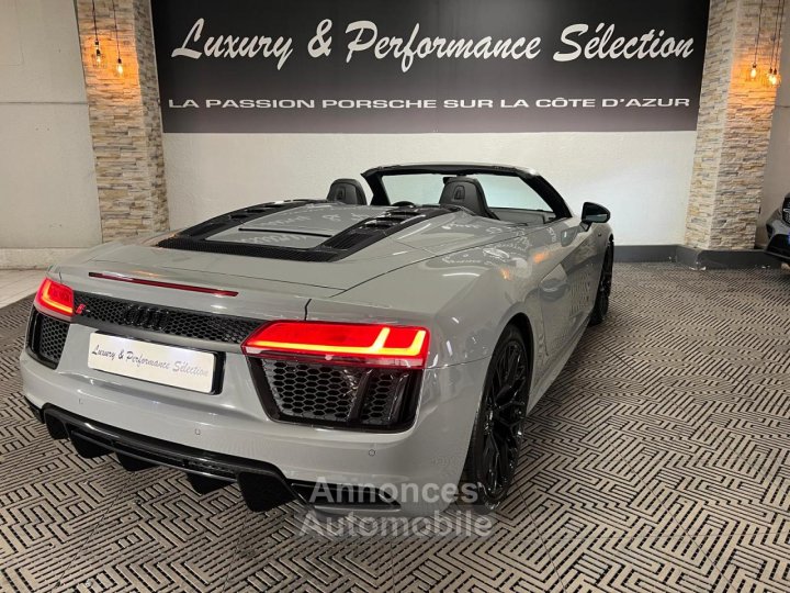 Audi R8 Spyder 52 V10 S-tronic RWS 1 OF 999 - Gris Nardo - 38000Km - 6