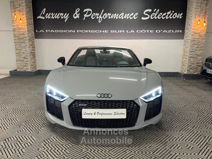 Audi R8 Spyder 52 V10 S-tronic RWS 1 OF 999 - Gris Nardo - 38000Km - 9