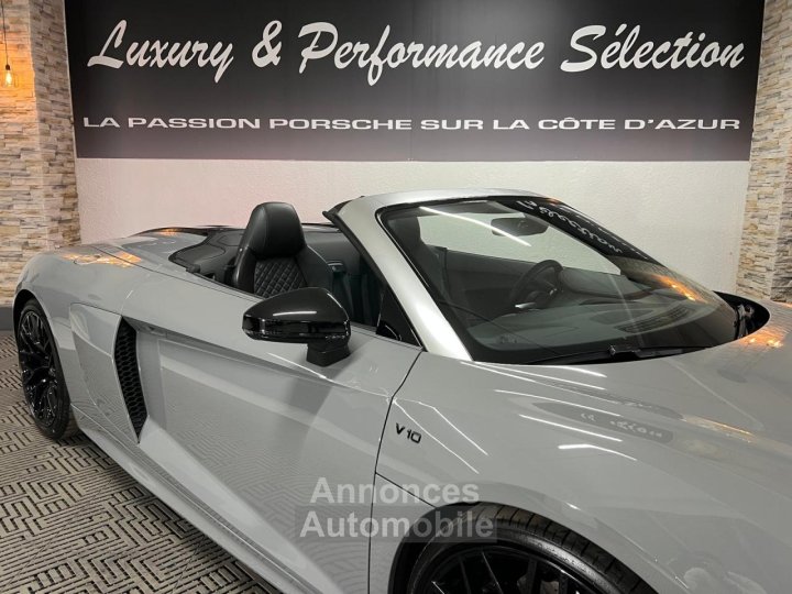 Audi R8 Spyder 52 V10 S-tronic RWS 1 OF 999 - Gris Nardo - 38000Km - 18