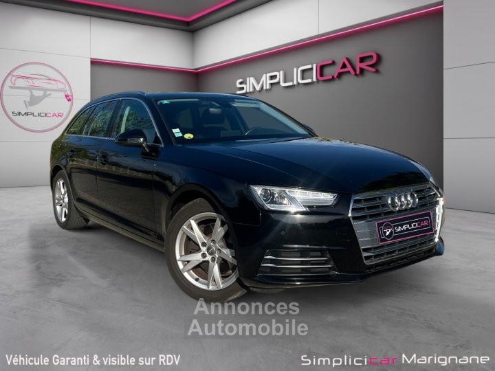 Audi A4 Avant 20 TDI 150 S tronic 7 Design Luxe-D&Eacute;MARRAGE SANS CL&Eacute;-SI&Eacute;GES CHAUFFANTS-R&Eacute;GULATEUR DE VITESSE-GARANTIE 12 MOIS- - 1