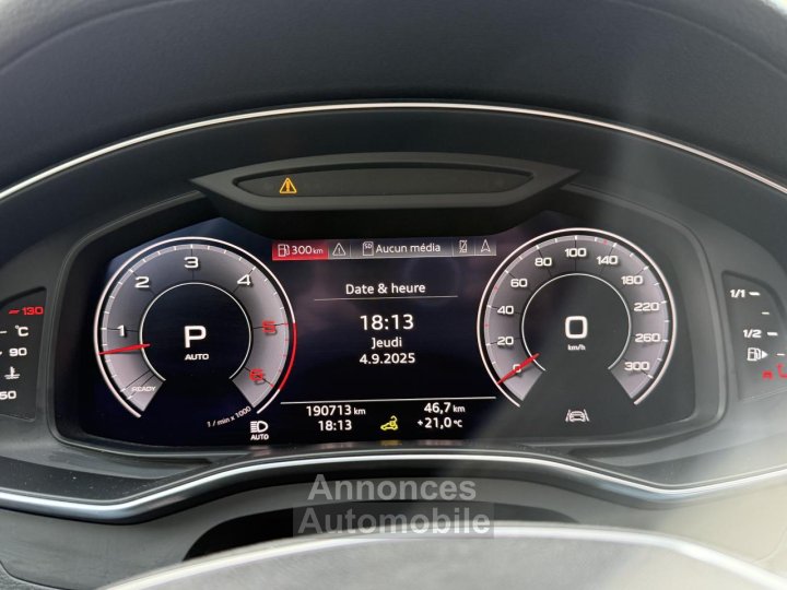 Audi A6 Avant Quattro 30 V6 45 TDI - 231 - BVA AVUS EXTENDED - TOIT OUVRANT + CAMERA AR + CARPLAY - 18