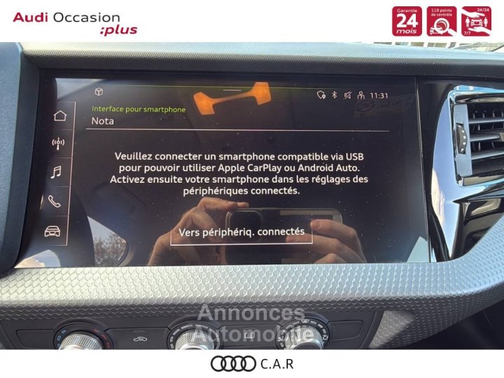 Audi A1 Sportback 25 TFSI 95 ch BVM5 Advanced 2 - 18