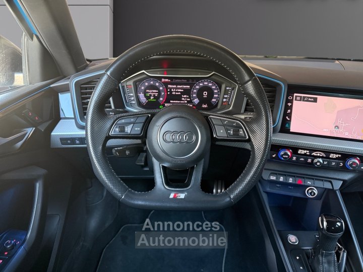 Audi A1 Sportback 40 TFSI 200CH S line si&egrave;ges chauffants jantes blanches Garantie 12 mois - 13