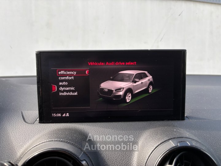 Audi Q2 14l TFSI COD 150 ch S tronic 7 Design Luxe - Caméra De Recul / Hayon Électrique / Pack Cuir - - 25