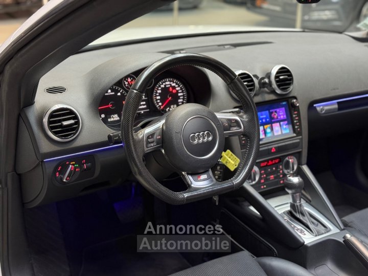Audi A3 CABRIOLET S-LINE 20 TDI 140 cv DPF S-Tronic - CARPLAY - LUMIÈRE D?AMBIANCE - CAMÉRA DE RECUL - 9