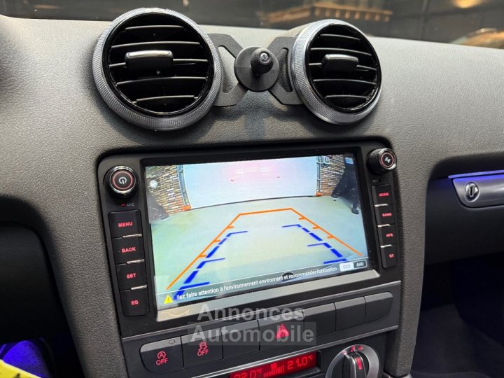 Audi A3 CABRIOLET S-LINE 20 TDI 140 cv DPF S-Tronic - CARPLAY - LUMIÈRE D?AMBIANCE - CAMÉRA DE RECUL - 19