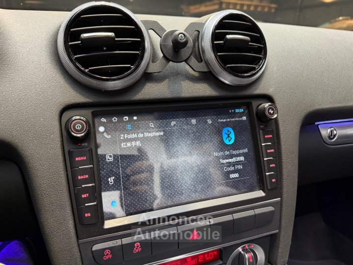 Audi A3 CABRIOLET S-LINE 20 TDI 140 cv DPF S-Tronic - CARPLAY - LUMIÈRE D?AMBIANCE - CAMÉRA DE RECUL - 21