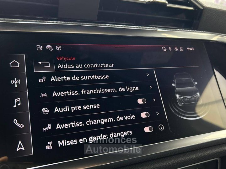 Audi Q3 Sportback 45 TFSIe 245 ch S tronic 6 S line - 36