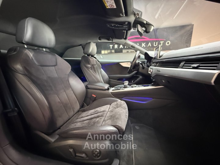 Audi A5 V6 30 TDI 218 cv S tronic 7 Quattro S Line / OFFRE SEPTEMBRE : -50% SUR GARANTIE / BANG OLUFSEN / CARPLAY - 12