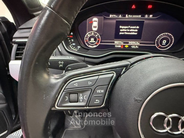 Audi A5 V6 30 TDI 218 cv S tronic 7 Quattro S Line / OFFRE SEPTEMBRE : -50% SUR GARANTIE / BANG OLUFSEN / CARPLAY - 16