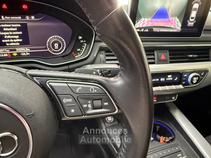 Audi A5 V6 30 TDI 218 cv S tronic 7 Quattro S Line / OFFRE SEPTEMBRE : -50% SUR GARANTIE / BANG OLUFSEN / CARPLAY - 17