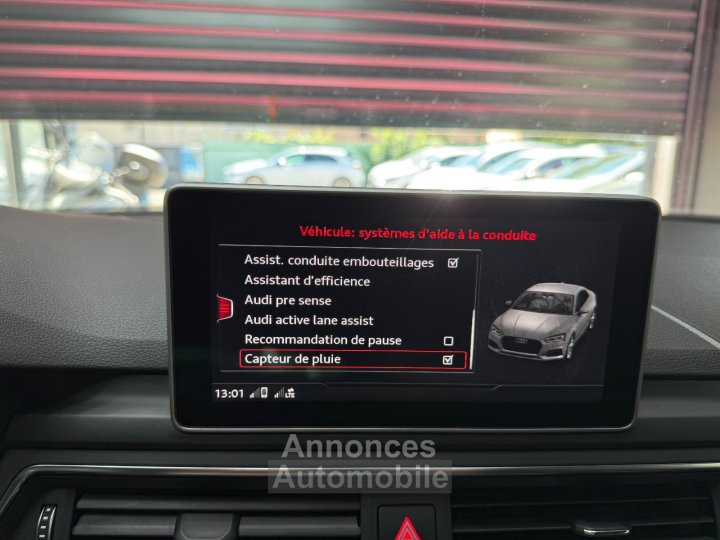 Audi A5 V6 30 TDI 218 cv S tronic 7 Quattro S Line / OFFRE SEPTEMBRE : -50% SUR GARANTIE / BANG OLUFSEN / CARPLAY - 19