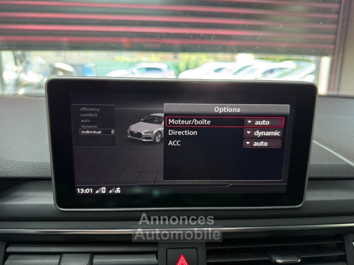 Audi A5 V6 30 TDI 218 cv S tronic 7 Quattro S Line / OFFRE SEPTEMBRE : -50% SUR GARANTIE / BANG OLUFSEN / CARPLAY - 22