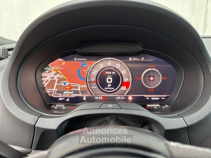 Audi RS3 SPORTBACK Sedan 25l TFSI 400cv S tronic 7 Quattro - Stage 1 502cv 677nm / Conversion Éthanol / Toit Ouvrant - - 34