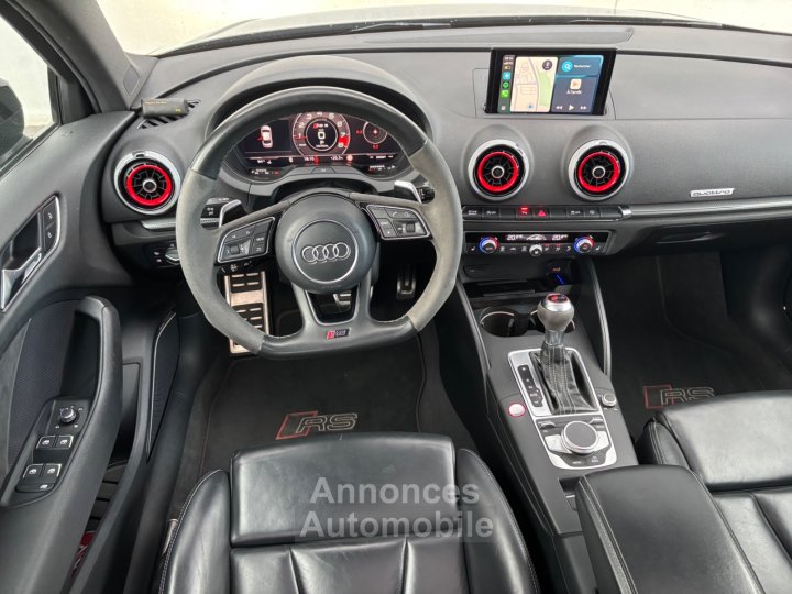 Audi RS3 SPORTBACK Sedan 25l TFSI 400cv S tronic 7 Quattro - Stage 1 502cv 677nm / Conversion Éthanol / Toit Ouvrant - - 45