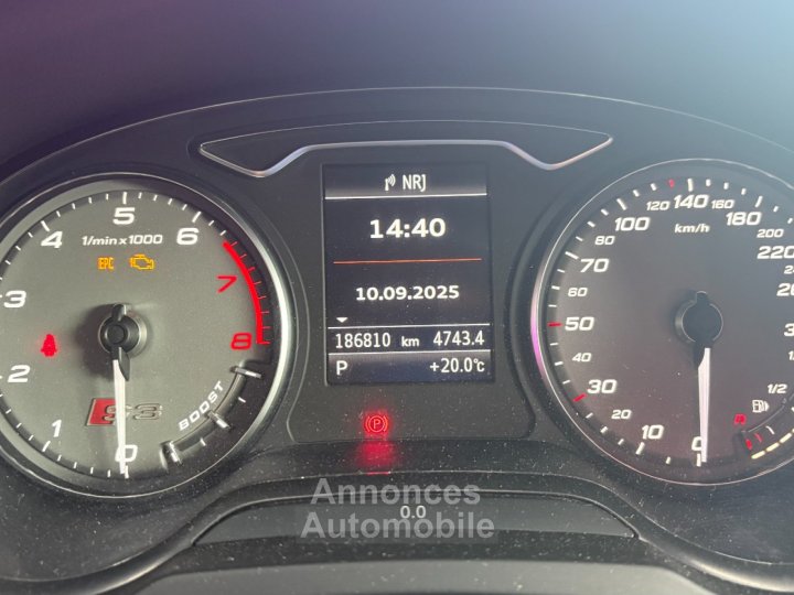 Audi S3 SPORTBACK 20 TFSI 300 ch Quattro ~ Sièges chauffants ~ Régulateur de vitesse adaptatif ~ Radar AV/AR ~ Vidange boîte et Haldex - 19