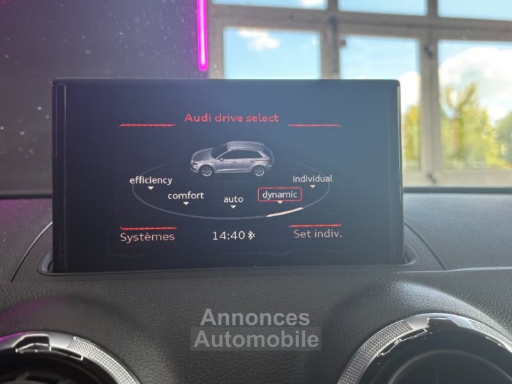 Audi S3 SPORTBACK 20 TFSI 300 ch Quattro ~ Sièges chauffants ~ Régulateur de vitesse adaptatif ~ Radar AV/AR ~ Vidange boîte et Haldex - 20
